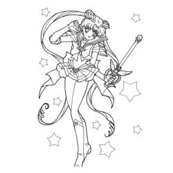 Malvorlage: Sailor Moon (Karikaturen) #50289 - Kostenlose Malvorlagen zum Ausdrucken