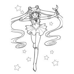 Malvorlage: Sailor Moon (Karikaturen) #50308 - Kostenlose Malvorlagen zum Ausdrucken