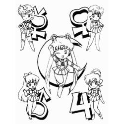 Malvorlage: Sailor Moon (Karikaturen) #50374 - Kostenlose Malvorlagen zum Ausdrucken