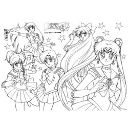 Malvorlage: Sailor Moon (Karikaturen) #50390 - Kostenlose Malvorlagen zum Ausdrucken