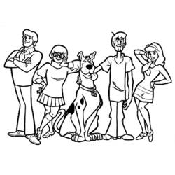 Zeichnungen zum Ausmalen: Scooby Doo - Kostenlose Malvorlagen zum Ausdrucken