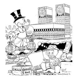 Malvorlage: Scrooge (Karikaturen) #31786 - Kostenlose Malvorlagen zum Ausdrucken