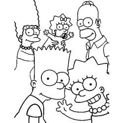Malvorlage: Simpsons (Karikaturen) #23817 - Kostenlose Malvorlagen zum Ausdrucken