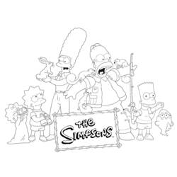 Malvorlage: Simpsons (Karikaturen) #23826 - Kostenlose Malvorlagen zum Ausdrucken