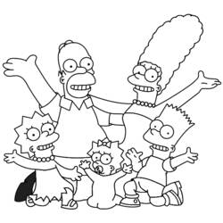 Malvorlage: Simpsons (Karikaturen) #23857 - Kostenlose Malvorlagen zum Ausdrucken
