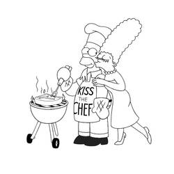 Malvorlage: Simpsons (Karikaturen) #23863 - Kostenlose Malvorlagen zum Ausdrucken