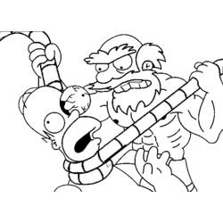 Malvorlage: Simpsons (Karikaturen) #23864 - Kostenlose Malvorlagen zum Ausdrucken
