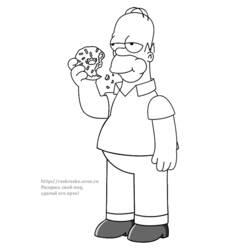 Malvorlage: Simpsons (Karikaturen) #23893 - Kostenlose Malvorlagen zum Ausdrucken