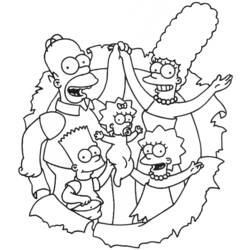 Malvorlage: Simpsons (Karikaturen) #23909 - Kostenlose Malvorlagen zum Ausdrucken