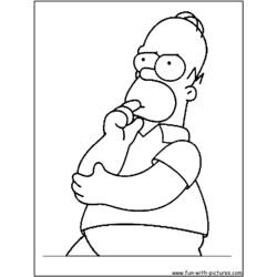 Malvorlage: Simpsons (Karikaturen) #23914 - Kostenlose Malvorlagen zum Ausdrucken