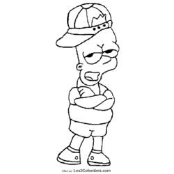 Malvorlage: Simpsons (Karikaturen) #23951 - Kostenlose Malvorlagen zum Ausdrucken