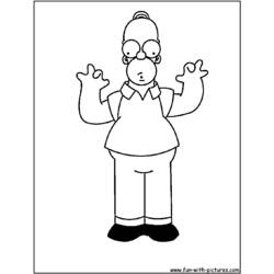 Malvorlage: Simpsons (Karikaturen) #23965 - Kostenlose Malvorlagen zum Ausdrucken