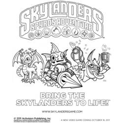 Malvorlage: Skylander (Karikaturen) #43394 - Kostenlose Malvorlagen zum Ausdrucken