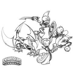 Malvorlage: Skylander (Karikaturen) #43556 - Kostenlose Malvorlagen zum Ausdrucken