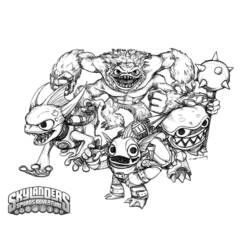 Malvorlage: Skylander (Karikaturen) #43574 - Kostenlose Malvorlagen zum Ausdrucken