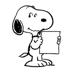 Malvorlage: Snoopy (Karikaturen) #27051 - Kostenlose Malvorlagen zum Ausdrucken