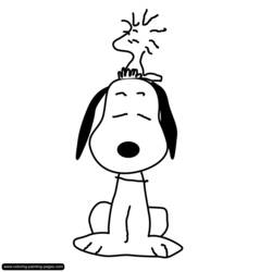Malvorlage: Snoopy (Karikaturen) #27055 - Kostenlose Malvorlagen zum Ausdrucken