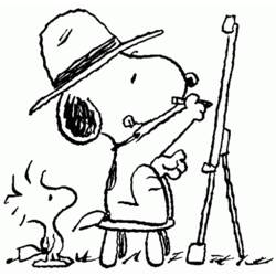 Malvorlage: Snoopy (Karikaturen) #27070 - Kostenlose Malvorlagen zum Ausdrucken