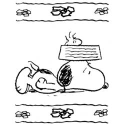 Malvorlage: Snoopy (Karikaturen) #27130 - Kostenlose Malvorlagen zum Ausdrucken