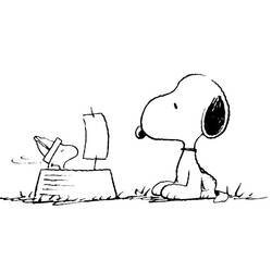 Malvorlage: Snoopy (Karikaturen) #27160 - Kostenlose Malvorlagen zum Ausdrucken
