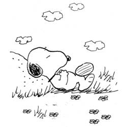 Malvorlage: Snoopy (Karikaturen) #27182 - Kostenlose Malvorlagen zum Ausdrucken