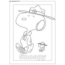 Malvorlage: Snoopy (Karikaturen) #27241 - Kostenlose Malvorlagen zum Ausdrucken