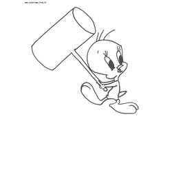Malvorlage: Titi und grosminet (Karikaturen) #29255 - Kostenlose Malvorlagen zum Ausdrucken