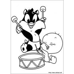 Malvorlage: Titi und grosminet (Karikaturen) #29272 - Kostenlose Malvorlagen zum Ausdrucken
