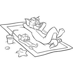 Malvorlage: Tom und Jerry (Karikaturen) #24173 - Kostenlose Malvorlagen zum Ausdrucken
