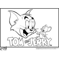 Malvorlage: Tom und Jerry (Karikaturen) #24180 - Kostenlose Malvorlagen zum Ausdrucken