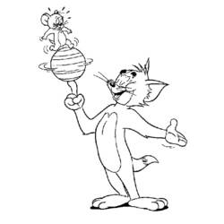 Malvorlage: Tom und Jerry (Karikaturen) #24190 - Kostenlose Malvorlagen zum Ausdrucken