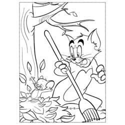 Malvorlage: Tom und Jerry (Karikaturen) #24194 - Kostenlose Malvorlagen zum Ausdrucken