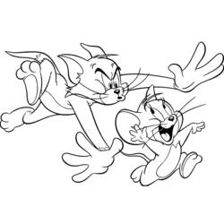 Malvorlage: Tom und Jerry (Karikaturen) #24199 - Kostenlose Malvorlagen zum Ausdrucken