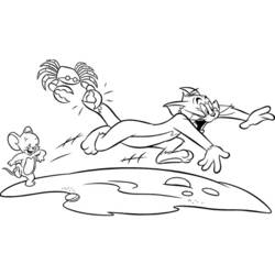 Malvorlage: Tom und Jerry (Karikaturen) #24200 - Kostenlose Malvorlagen zum Ausdrucken