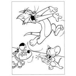Malvorlage: Tom und Jerry (Karikaturen) #24211 - Kostenlose Malvorlagen zum Ausdrucken