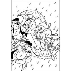 Malvorlage: Tom und Jerry (Karikaturen) #24219 - Kostenlose Malvorlagen zum Ausdrucken