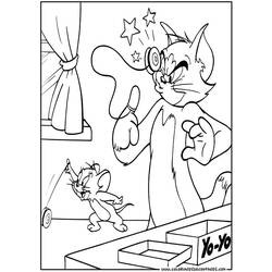 Malvorlage: Tom und Jerry (Karikaturen) #24222 - Kostenlose Malvorlagen zum Ausdrucken