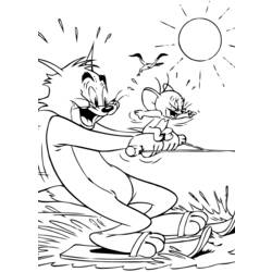 Malvorlage: Tom und Jerry (Karikaturen) #24227 - Kostenlose Malvorlagen zum Ausdrucken