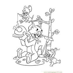 Malvorlage: Tom und Jerry (Karikaturen) #24242 - Kostenlose Malvorlagen zum Ausdrucken