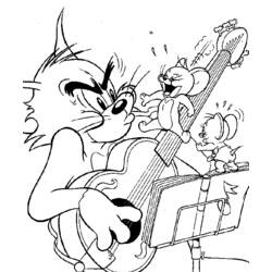 Malvorlage: Tom und Jerry (Karikaturen) #24249 - Kostenlose Malvorlagen zum Ausdrucken