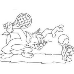 Malvorlage: Tom und Jerry (Karikaturen) #24252 - Kostenlose Malvorlagen zum Ausdrucken