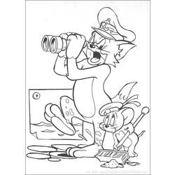 Malvorlage: Tom und Jerry (Karikaturen) #24257 - Kostenlose Malvorlagen zum Ausdrucken