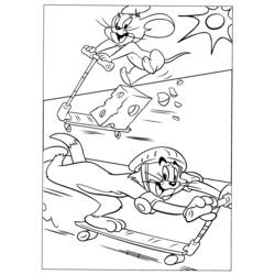 Malvorlage: Tom und Jerry (Karikaturen) #24261 - Kostenlose Malvorlagen zum Ausdrucken
