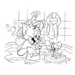 Malvorlage: Tom und Jerry (Karikaturen) #24269 - Kostenlose Malvorlagen zum Ausdrucken