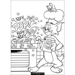 Malvorlage: Tom und Jerry (Karikaturen) #24270 - Kostenlose Malvorlagen zum Ausdrucken