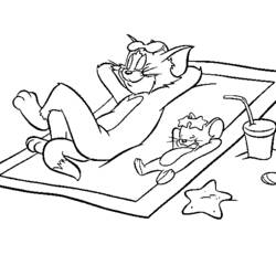 Malvorlage: Tom und Jerry (Karikaturen) #24271 - Kostenlose Malvorlagen zum Ausdrucken