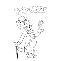 Malvorlage: Tom und Jerry (Karikaturen) #24276 - Kostenlose Malvorlagen zum Ausdrucken