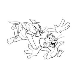 Malvorlage: Tom und Jerry (Karikaturen) #24278 - Kostenlose Malvorlagen zum Ausdrucken