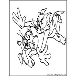 Malvorlage: Tom und Jerry (Karikaturen) #24281 - Kostenlose Malvorlagen zum Ausdrucken