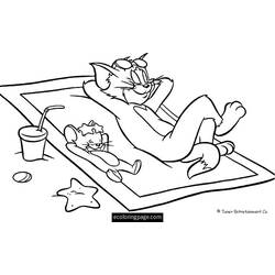 Malvorlage: Tom und Jerry (Karikaturen) #24287 - Kostenlose Malvorlagen zum Ausdrucken